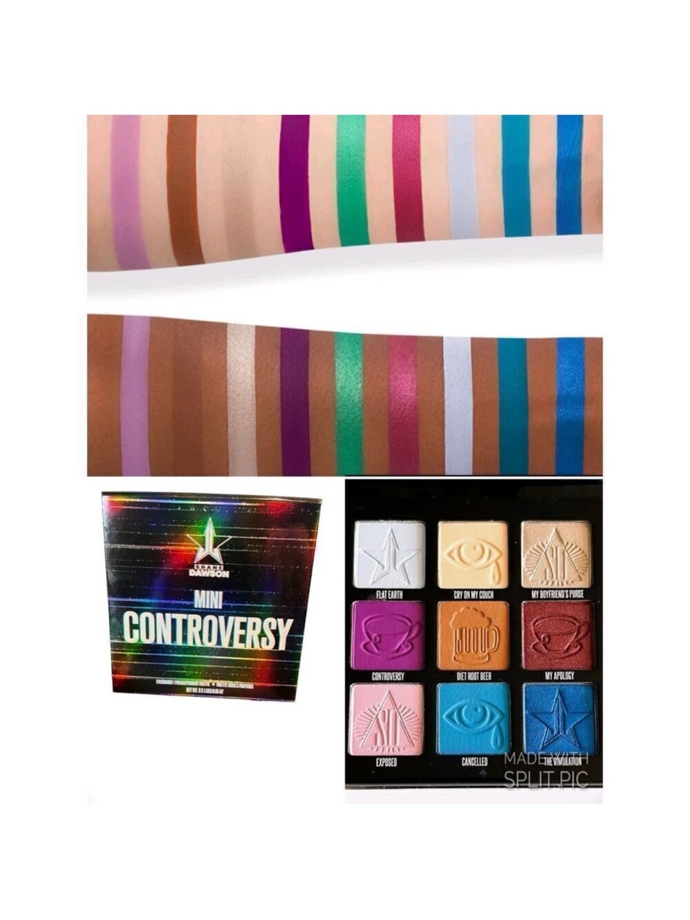 Jeffree Star Mini Controversy Eyeshadow Palette - Multicolor